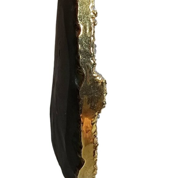 Grey Blue Natural Druzy Agate Pendant Necklace - Picture 7 of 7